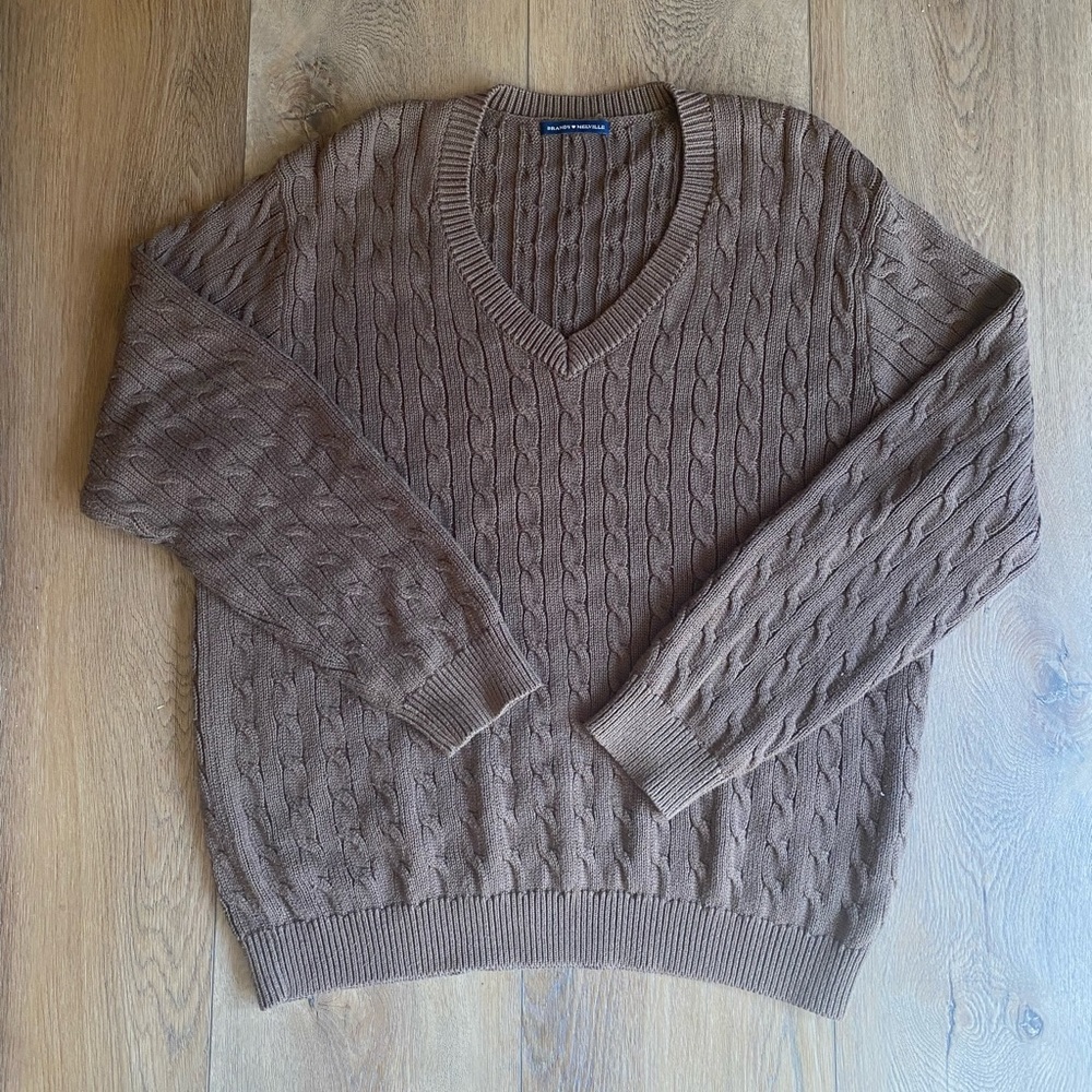 Brandy Melville Brown Knit Oversized Sweater